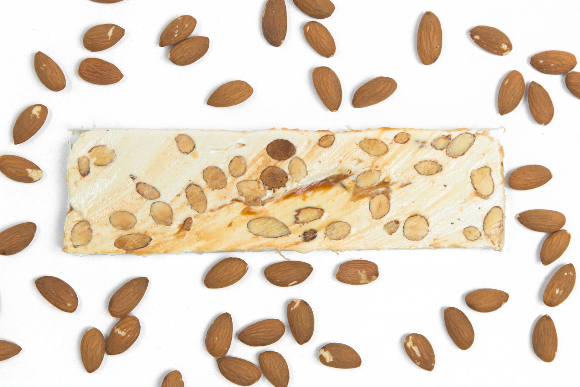Bisch de Bruche - Wholesale Nougat - Artisanal Nougat with Honey, Almonds, and Caramel (100g Bar)1