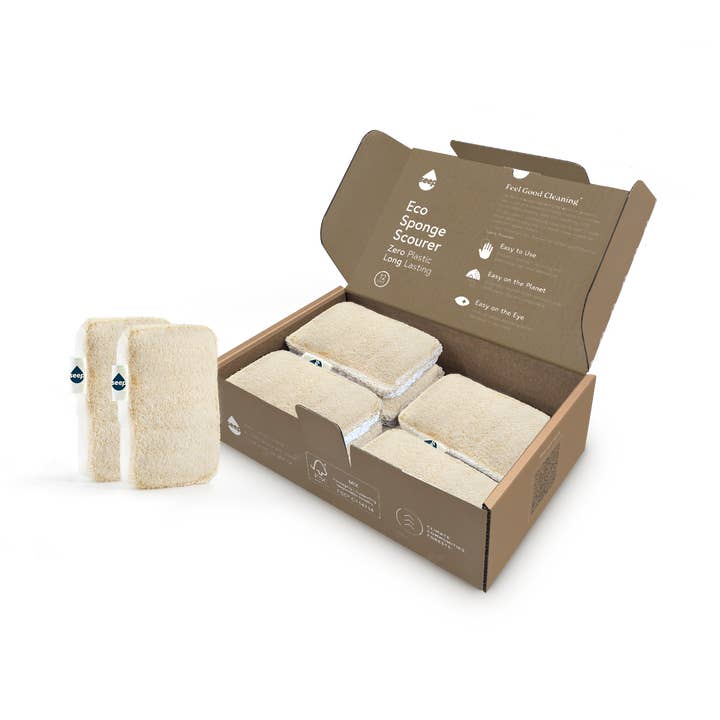 Seep Eco Sponge Scourers - 1 Year supply - 12 sponges for wholesale by Seep
