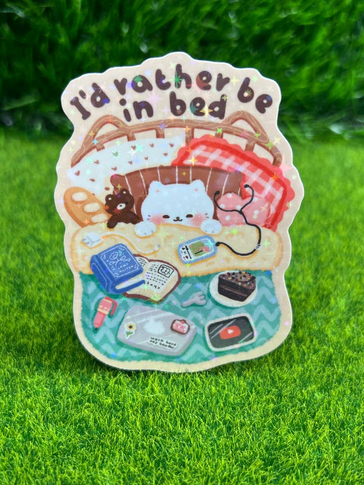 Rather Be In Bed Sticker for wholesale by Mothers Of Orion