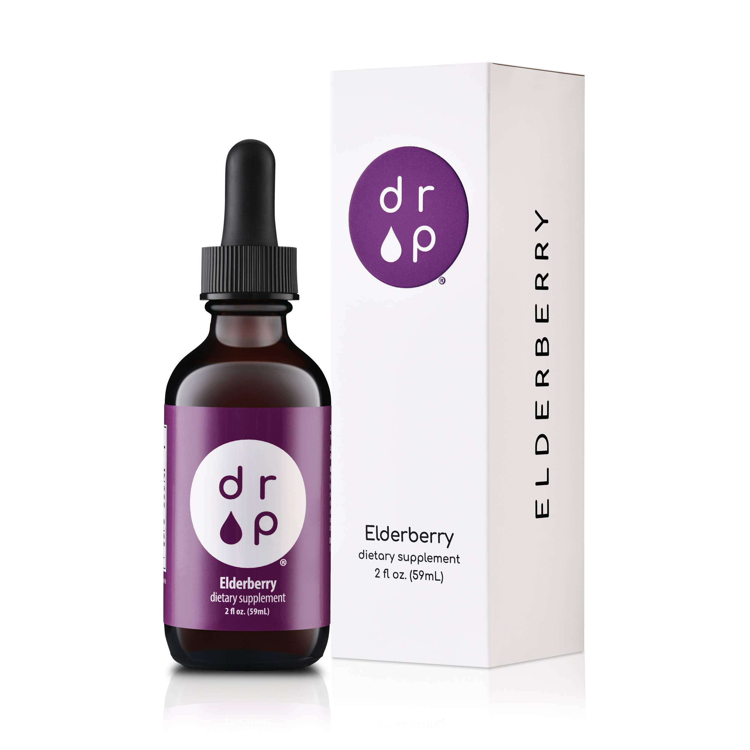 Drop Supplements - Wholesale Oral Supplement/Vitamin - Elderberry Liquid Drops with Vitamin C for Immune Support