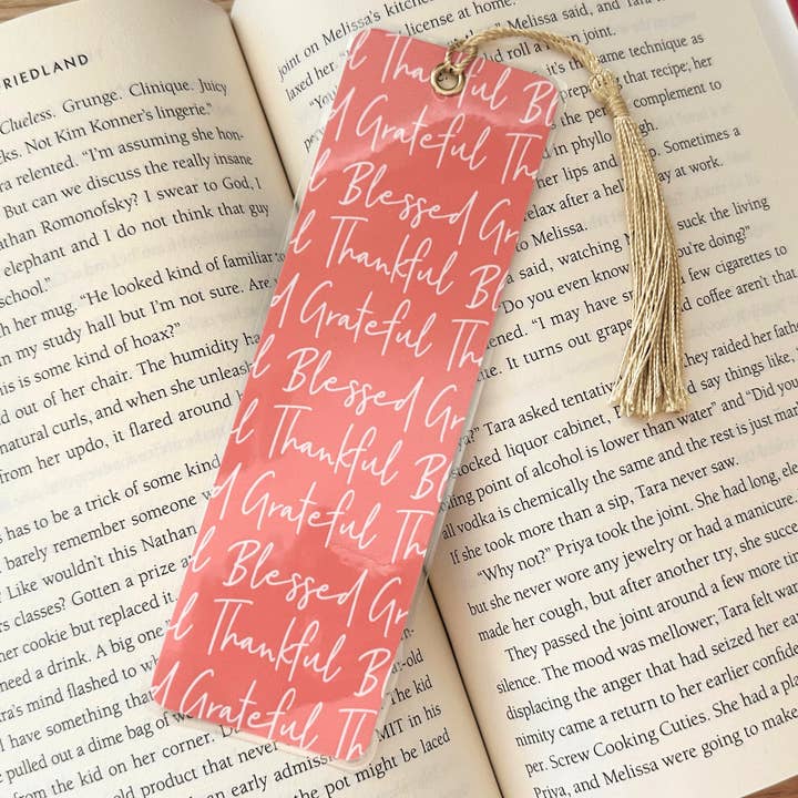 Marque-page plastifié Thankful pour la vente par JPC Sticker Shop