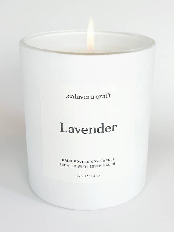 Lavender Soy Candle - 11.5 oz for wholesale by Calavera Craft