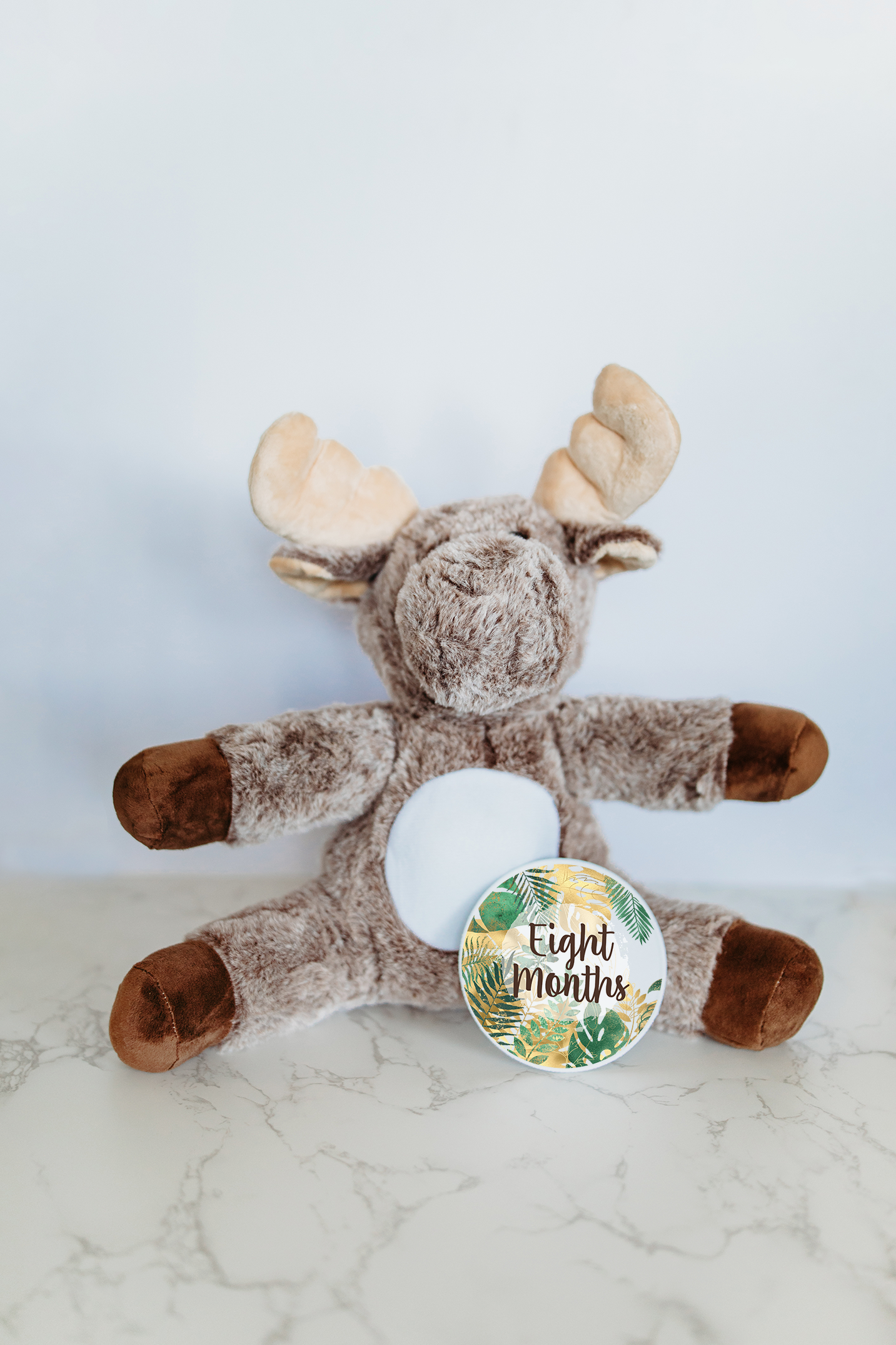 Grow With Me Baby Co - Wholesale Stuffed/Plush Toy - Kids & Baby - Monthly Milestone Tracker, Moose Stuffed Animal0