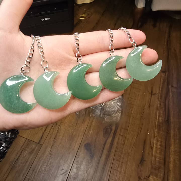 Eclectic Wallflower Boutique - Wholesale Tea Strainer/Infuser - Green Aventurine Moon Loose Tea Leaf Infuser7