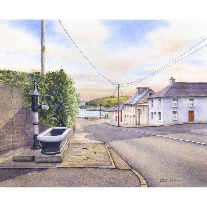 Sunset in Arthurstown Co. Wexford - Art Print for wholesale by Sean Curran