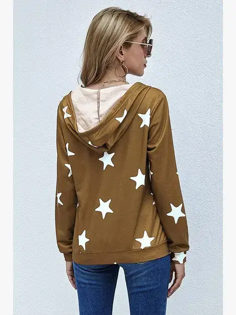 Supreme Fashion - Vendita all'ingrosso Felpa con cappuccio - Donna - Felpa con cappuccio ampia a maniche lunghe con cerniera.7