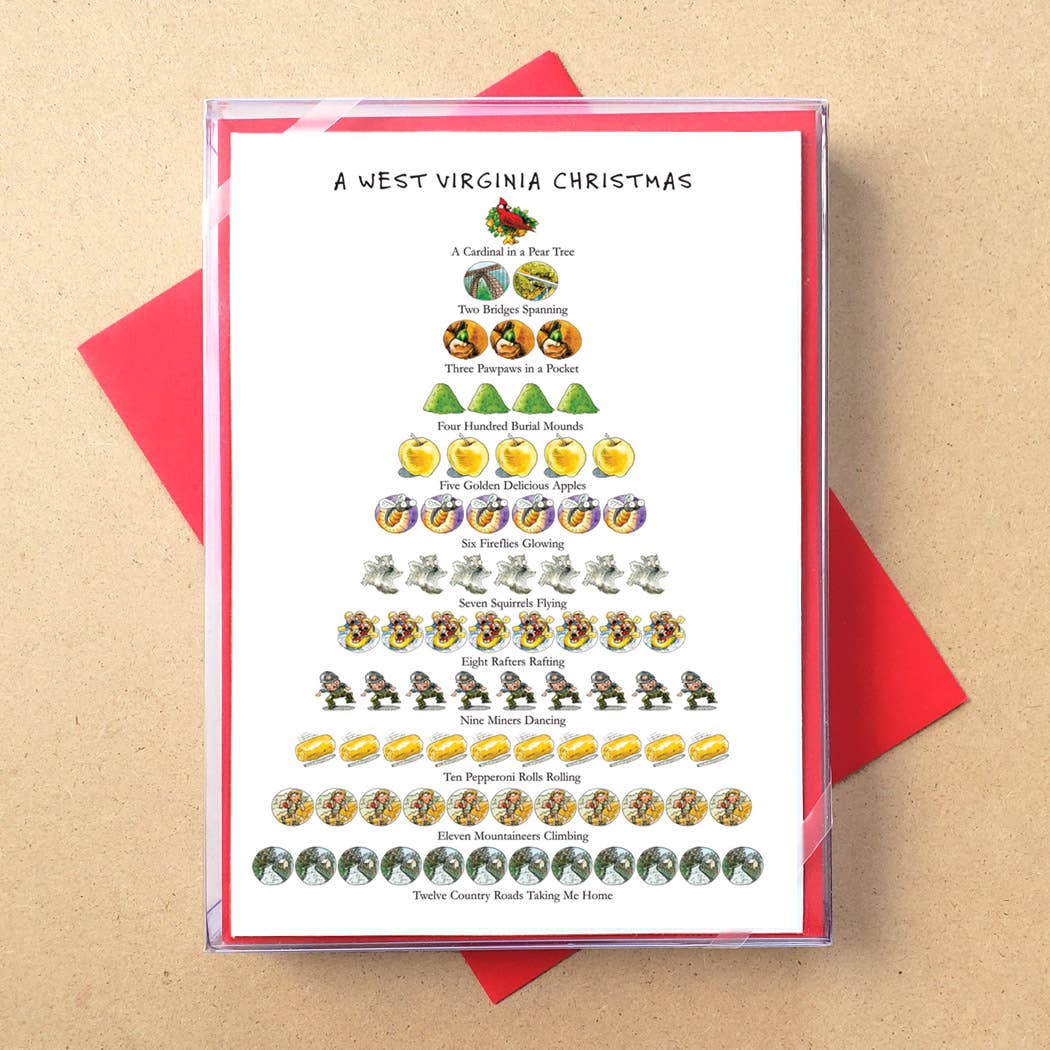 Allport Editions – Großhandel Weihnachtskarte – „Staaten: 12 Days of Christmas“ -Boxkarten — ALLE 50 BUNDESSTAATEN!41