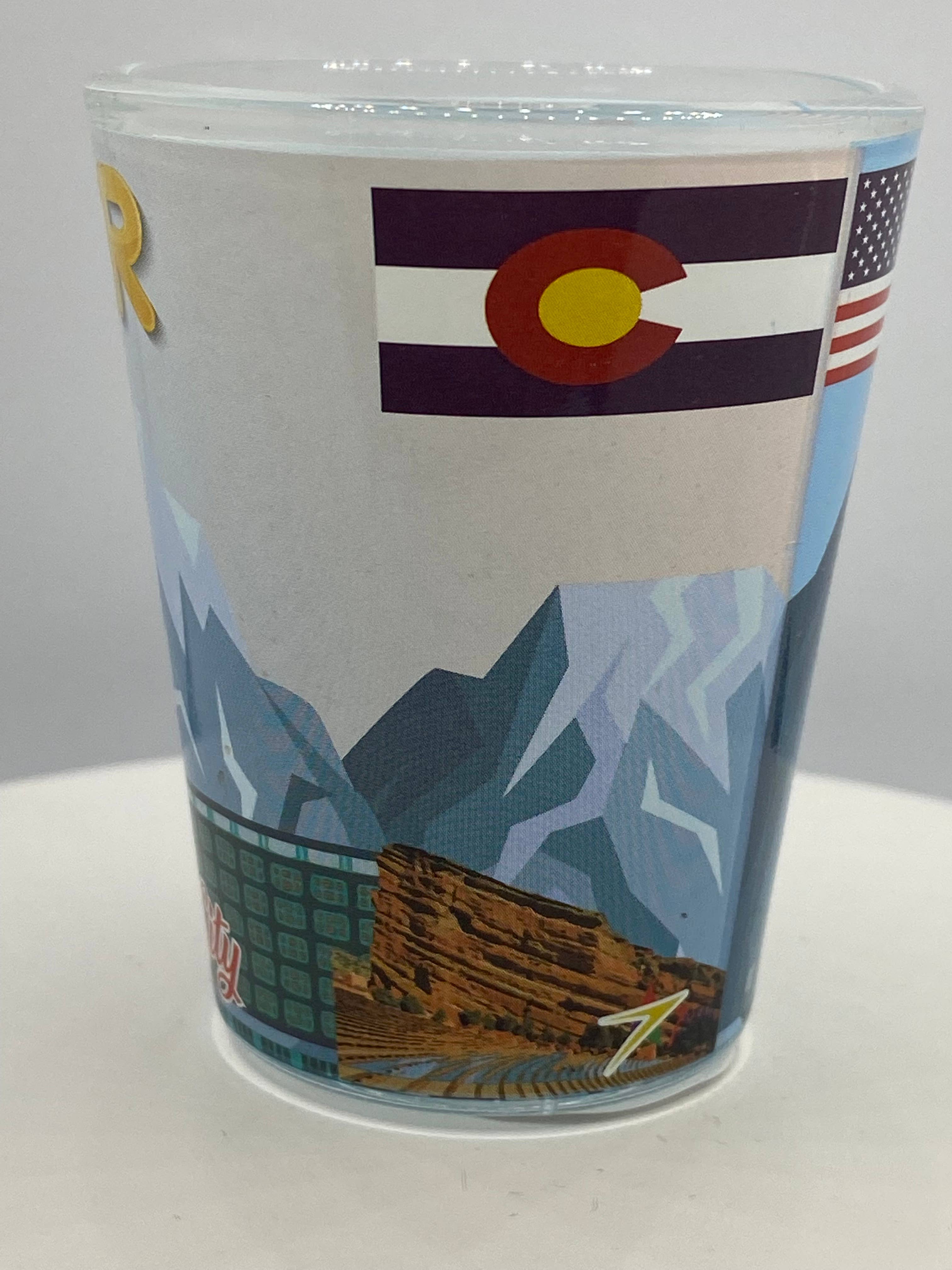 7 Star - Wholesale Shotglas - „DENVER” Colorado borrelglas 2 oz3