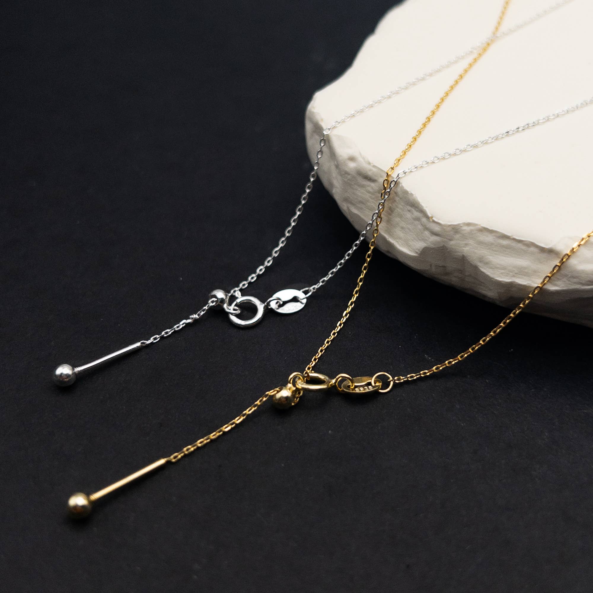 UBNY Collection - Wholesale Link & Chain Necklace - Cable Chain Necklace • 925 Sterling Silver • Thread Necklace4