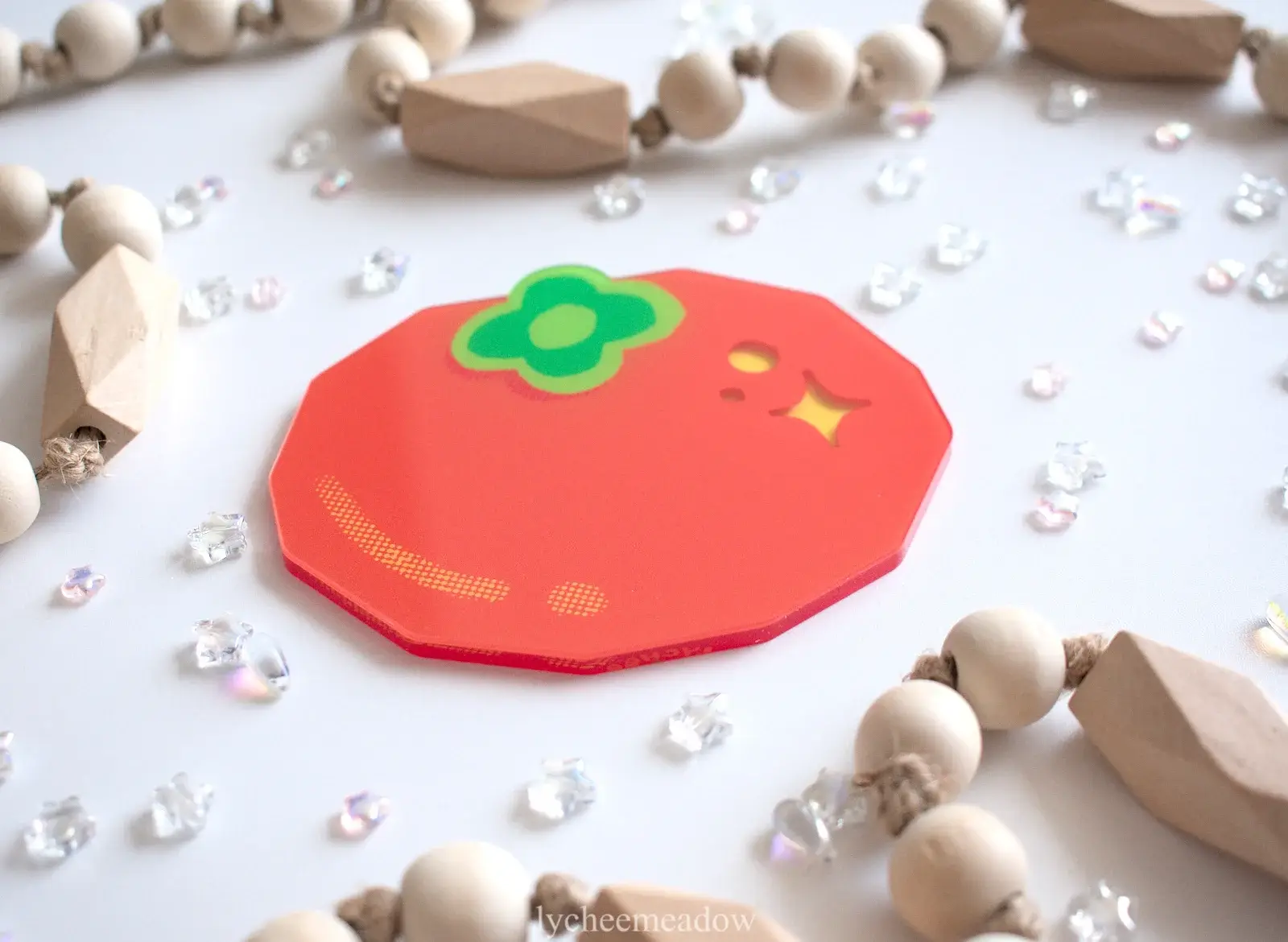 Lycheemeadow - Wholesale Coasters - Persimmon Double-sided Coaster0