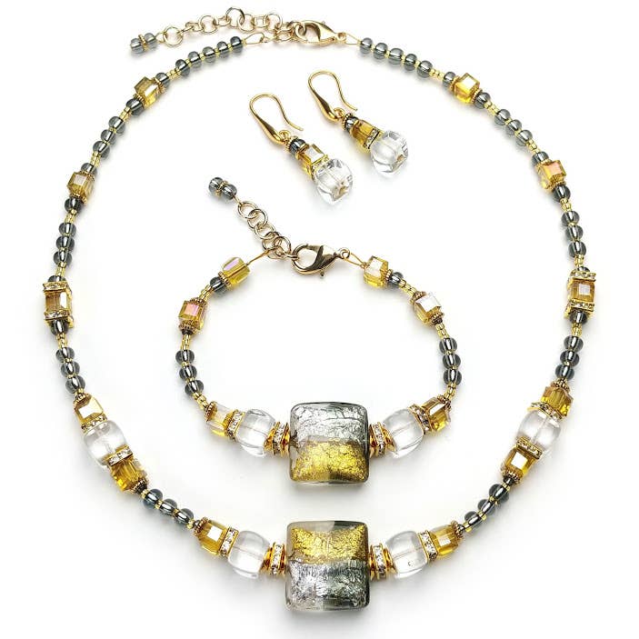 Alice Sturzinger LLC - Wholesale Jewelry Set - Erica Murano Glass Jewelry Collection - 3 Color Opt