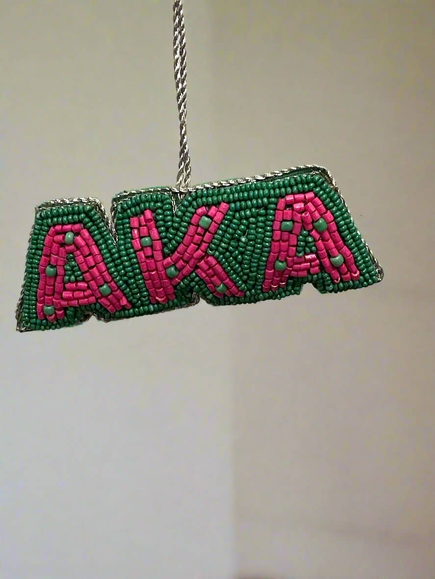 Mon Belle Amie - Wholesale Ornament - Alpha Kappa Alpha AKA Beaded Ornament5