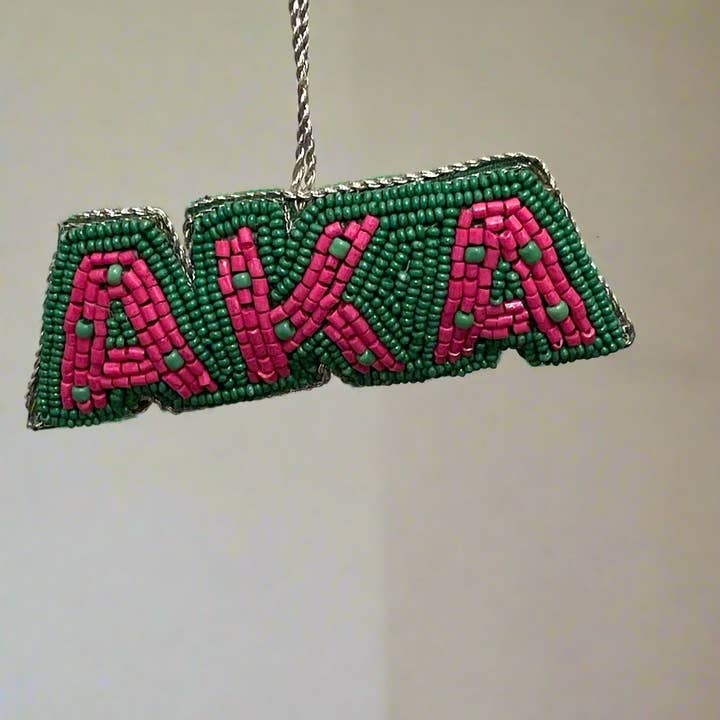 Mon Belle Amie - Wholesale Ornament - Alpha Kappa Alpha AKA Beaded Ornament5