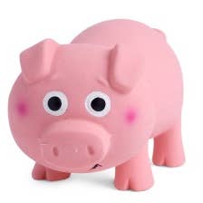 Oink-Oink Pig - Jouet à mâcher en latex par PetFace pour la vente par Bosmere Inc