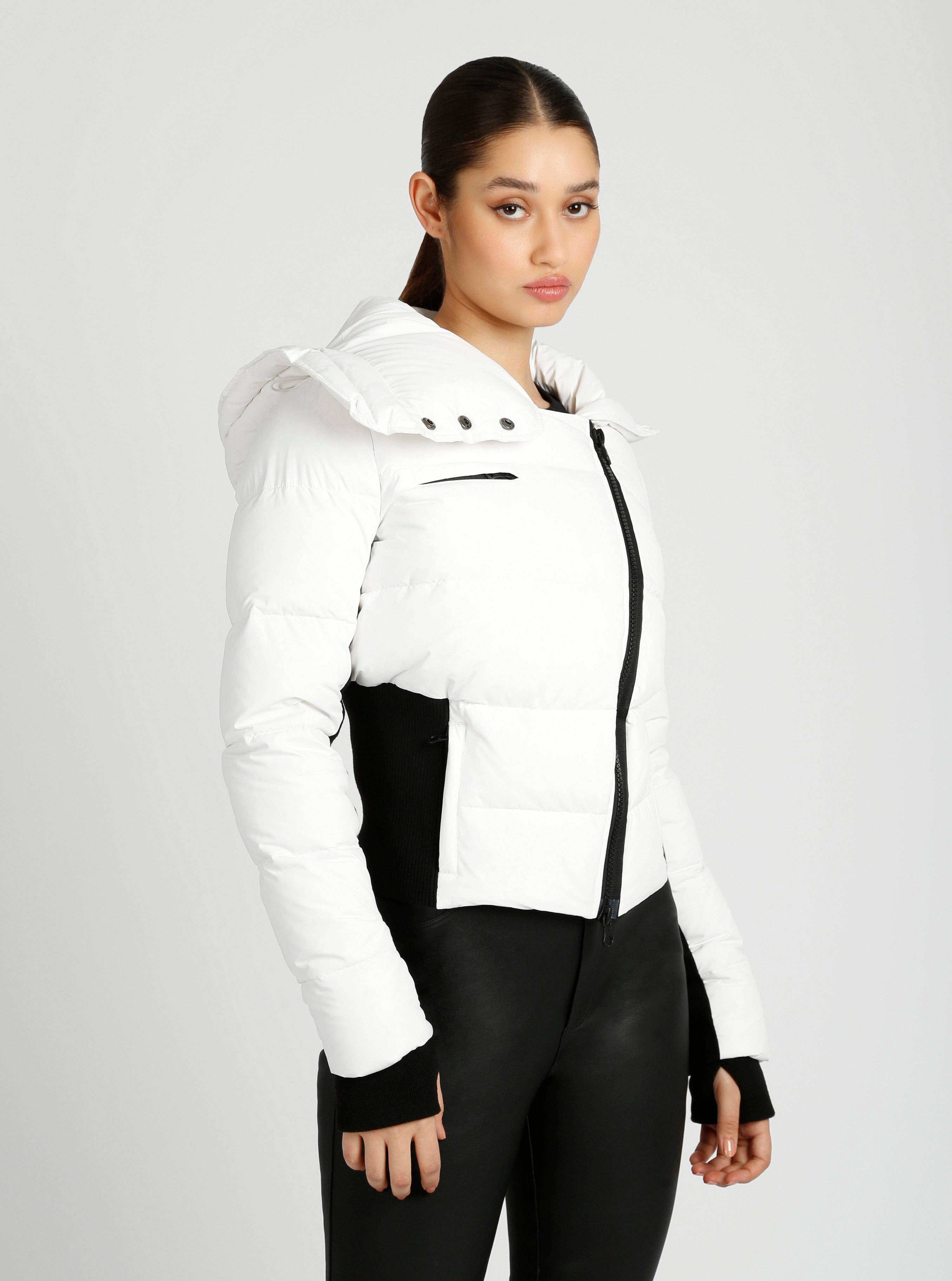 Blanc Noir - Wholesale Puffer Jacket - Women's - Asymmetrical Puffer Jacket JLS17