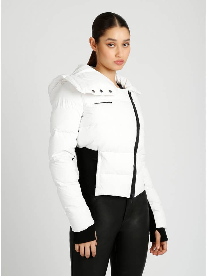 Blanc Noir - Wholesale Puffer Jacket - Women's - Asymmetrical Puffer Jacket JLS17