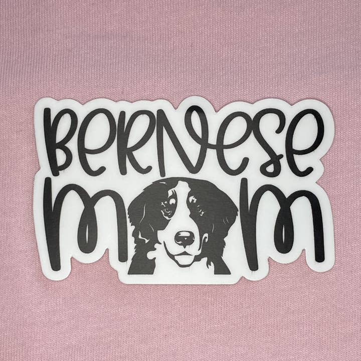 Bernese Mountain Dog Mom Sticker for wholesale by AdaleAnnDesigns