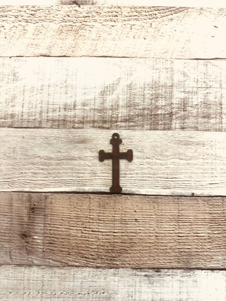 Cross with Square ends Pendant Charm DIY Jewelry Bar Piece for wholesale by Universal Ironworks USA