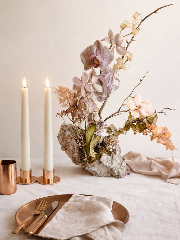 GLO & NEST Set of 2 Taper Candles 30cm - Soft Ivory for wholesale by GLO & NEST