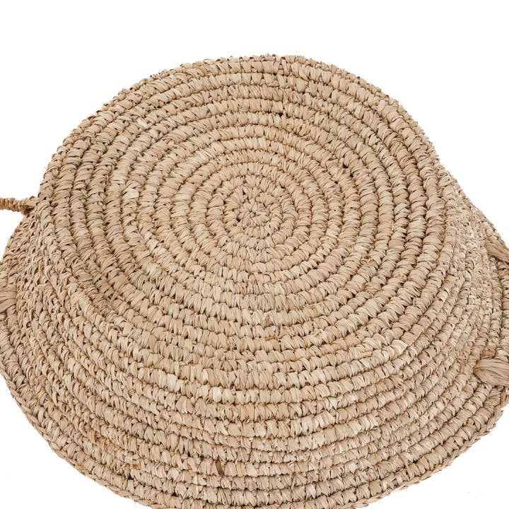 Bazar Bizar Living - Wholesale Decorative Tray - The Raffia Basket Trays - Natural - M5