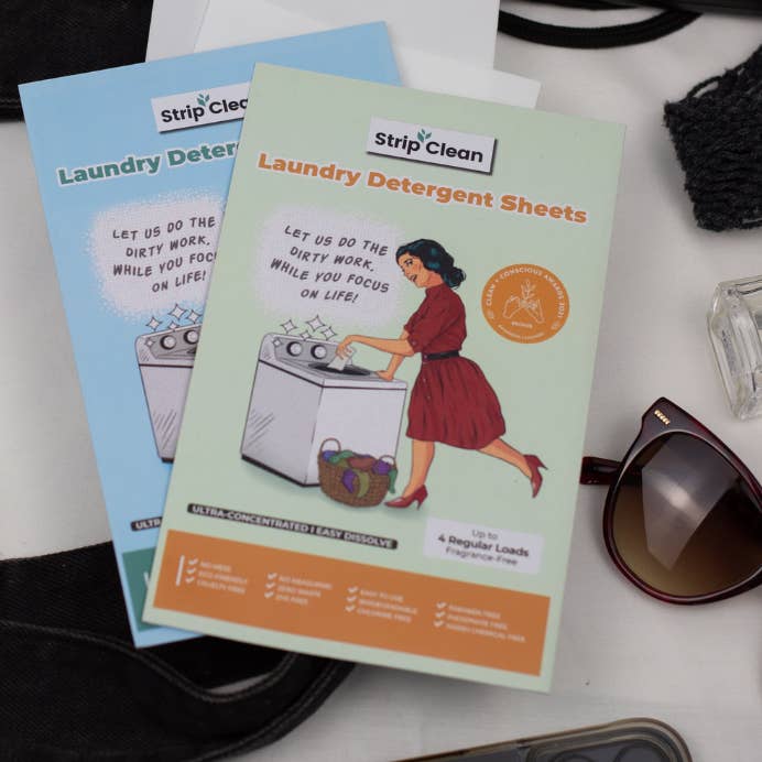 Confezione campione di lenzuola da bucato 20 carichi (senza profumo) per la vendita all'ingrosso da parte di Strip Clean