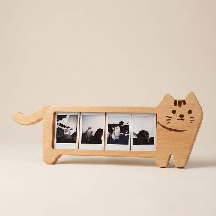 Lekfull Träram för Katt med 4 Fack (Passar Instax Mini) för wholesale av La Vie Photo