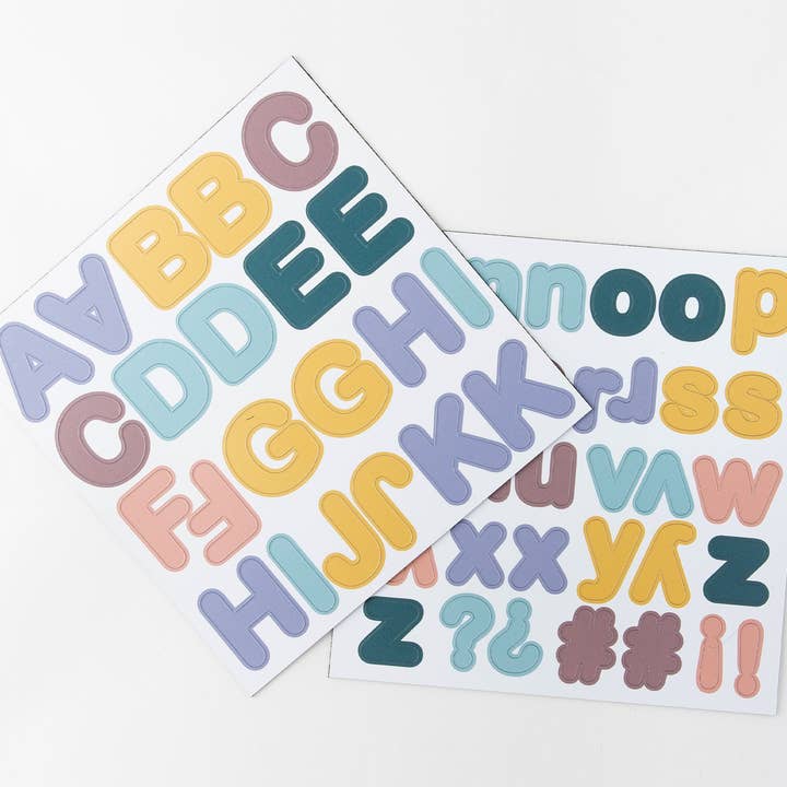 Ferflex - Venta al por mayor Imanes - Niños y bebés - Letras magnéticas - pastel - set de 125 imanes