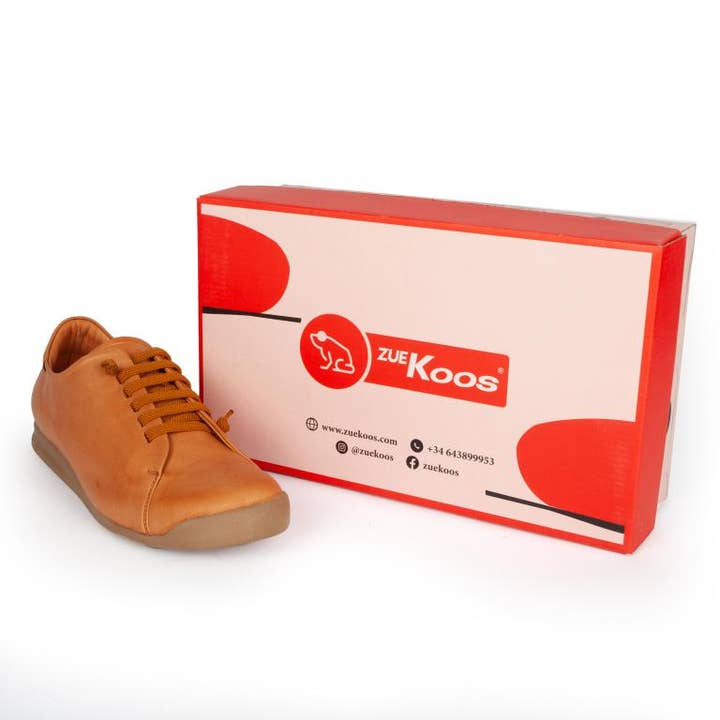 Chenson & Gorett - Wholesale Low Heels - Women's - Brown Leather Shoes with Laces, Padded Insole8