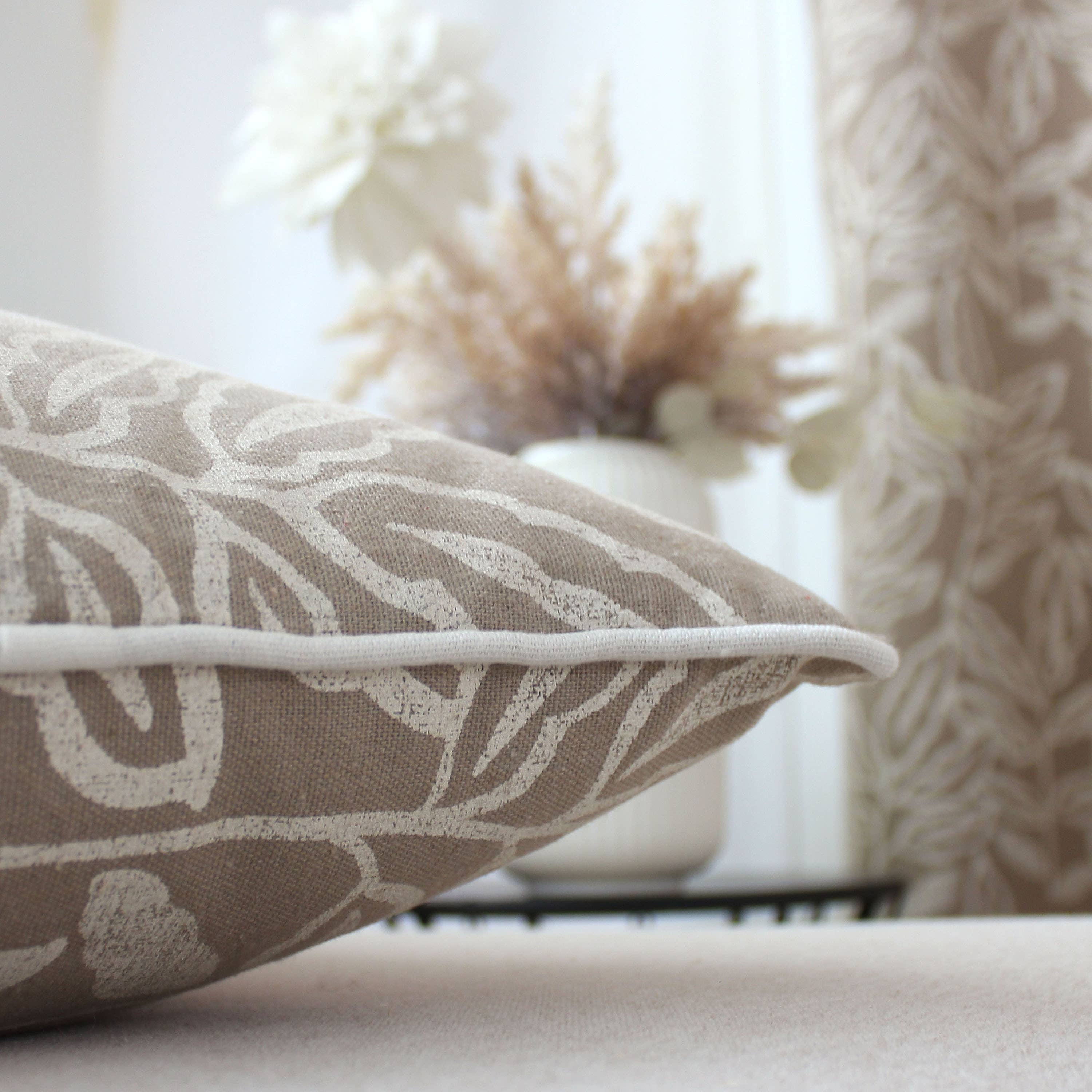 DECOSTARS - CmaDECO - Vendita all'ingrosso Cuscini per sedie - Cuscino sfoderabile, 40x40cm, motivo, cotone chambray16