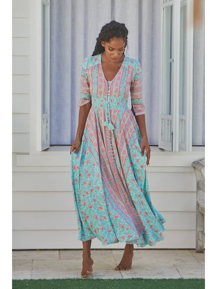Jaase - Wholesale Dress - Women's - MALIBU PRINT INDIANA MAXI
