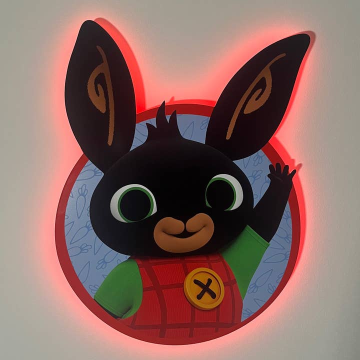 Bing Bunny LED-bagbelyst vægdekoration for engroshandel hos Themed