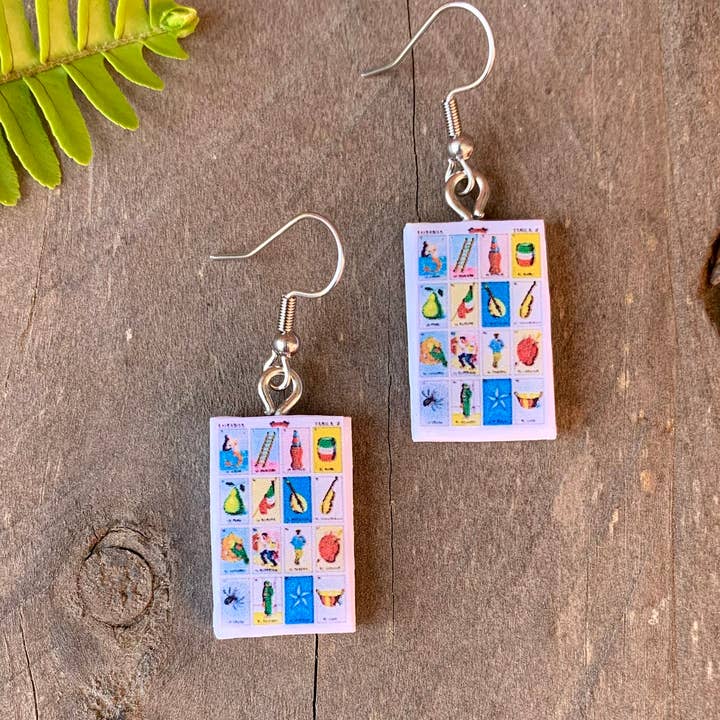 Iba Sisters - Wholesale Dangle Earrings - Loteria Dangle Earrings