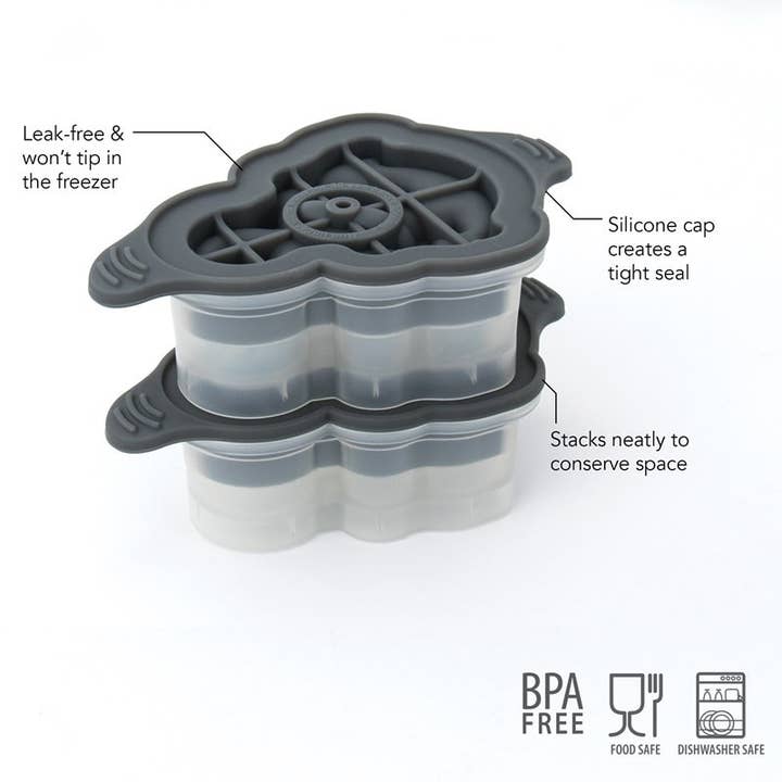 Ventures Int'l Products Inc. - Wholesale Ice Tray/Mold - TOVOLO® Anchor Ice Molds, Set of 2 - Charcoal