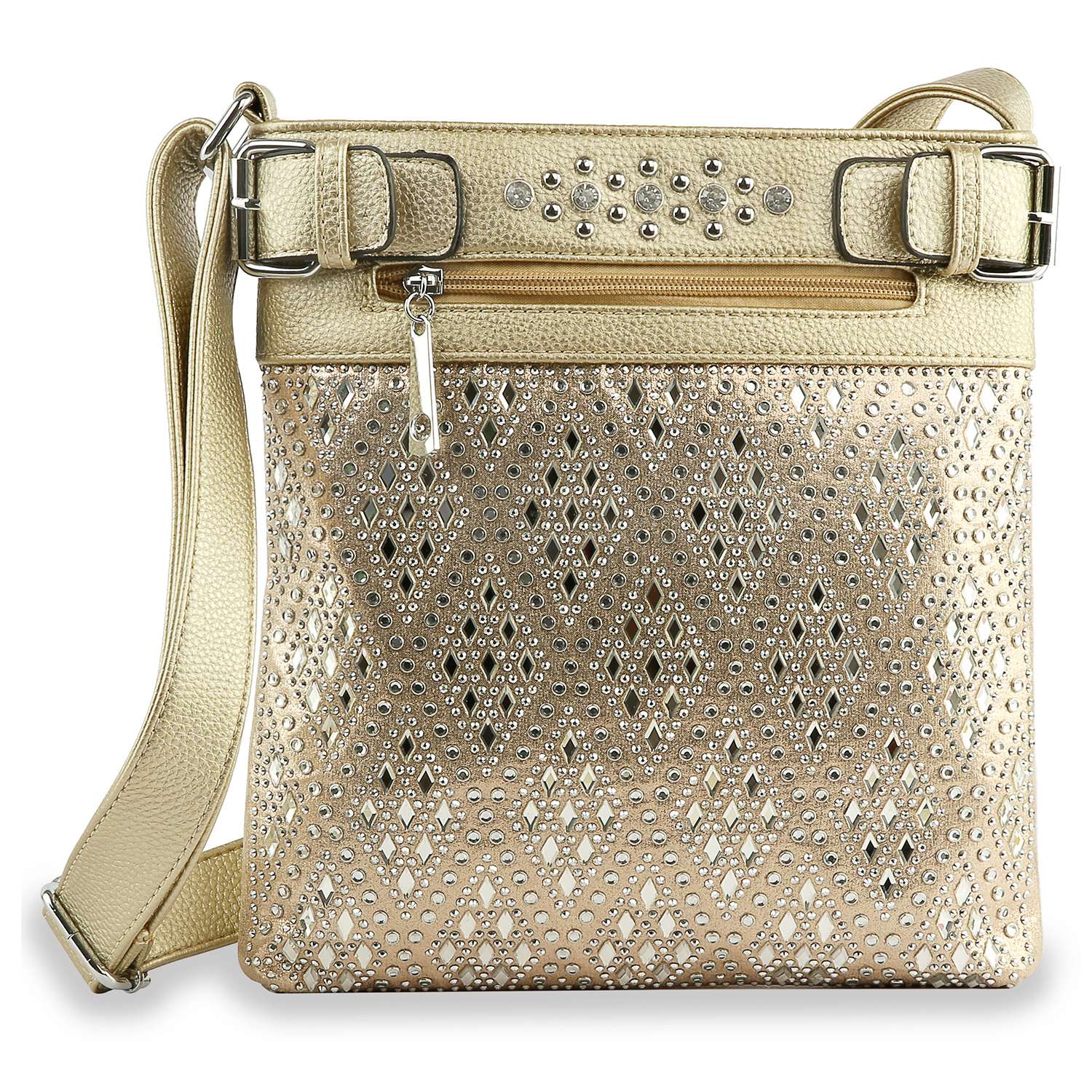 Handbag Express – Engroshandel Crossbodytaske - Dame – Diamond Bling Crossbody Slynge1