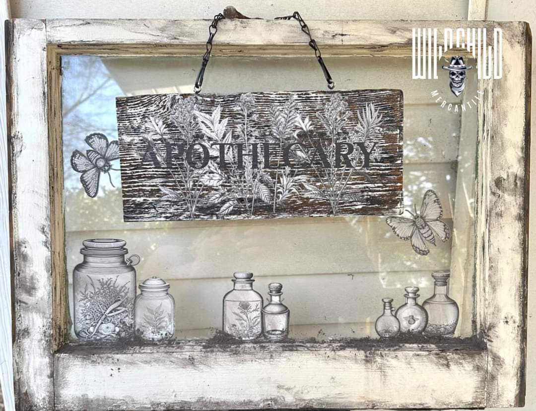 Undead Furniture Co - Vente Transfert pour sublimation - NOUVEAU mini kit de transfert Rub-On « Apothecary »1