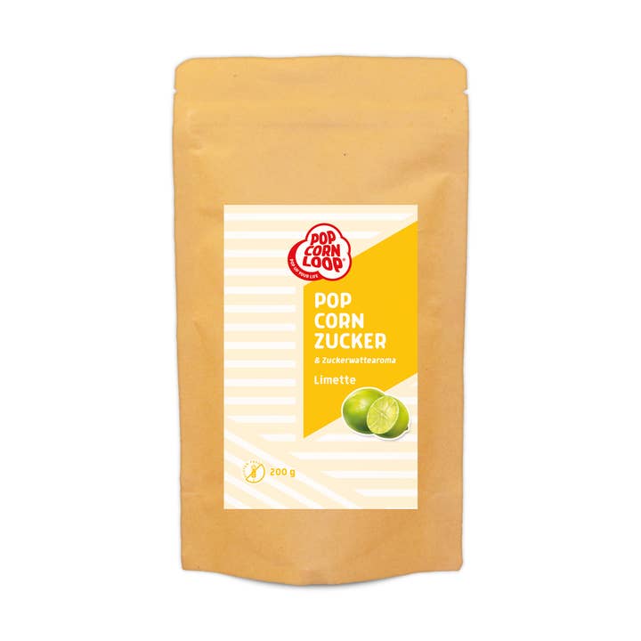 Popcorn and cotton candy sugar lime 200g for wholesale by Popcornloop