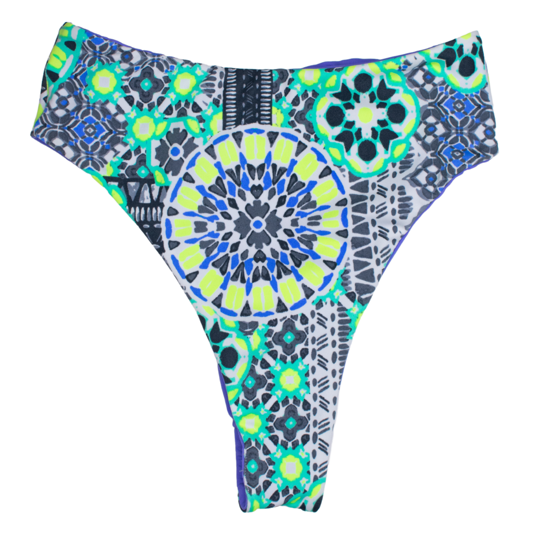 Bella Rea Swim – Engroshandel Badeunderdel - Dame – Limeade & Periwinkle PEACH Bund3