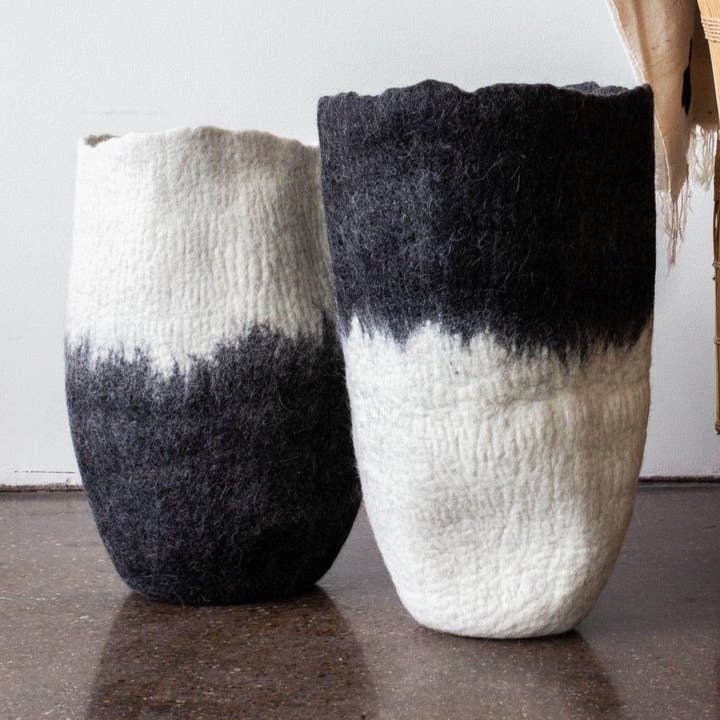 kanju Interiors - Wholesale Vase - Hand-Felted Floor Vase2