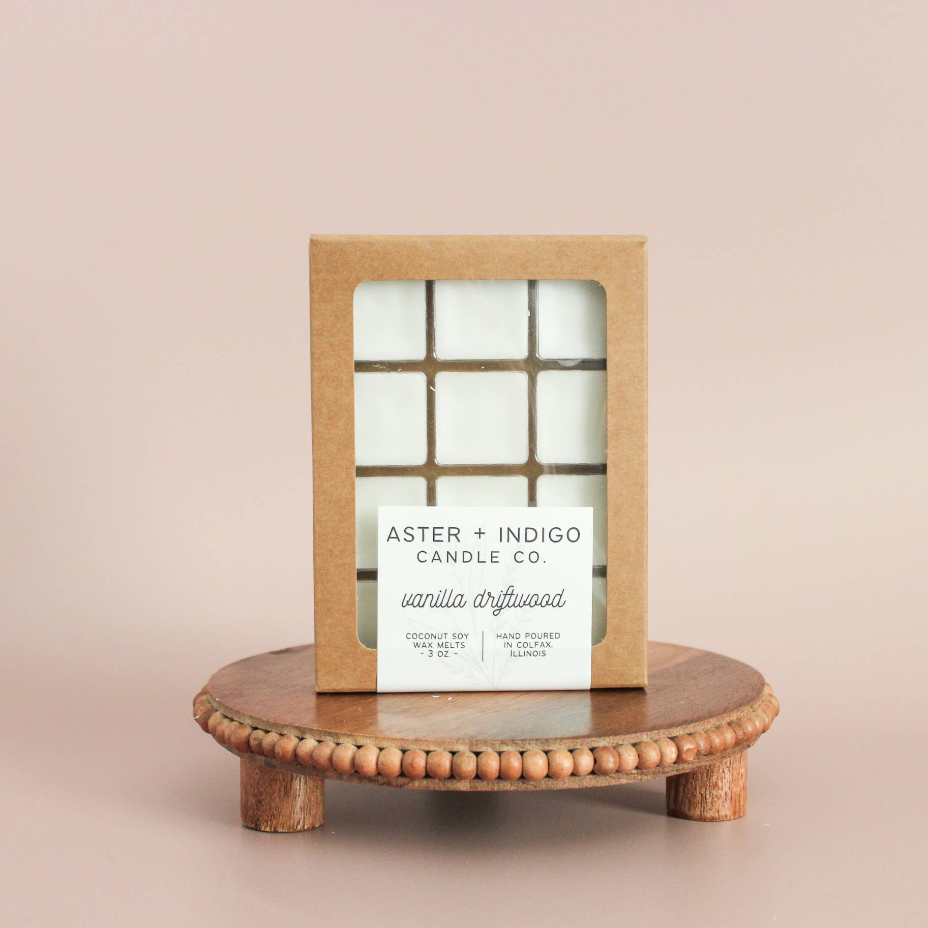 Aster + Indigo Candle Co. - Wholesale Wax Melt - Vanilla Driftwood | Coconut Soy Wax Melts