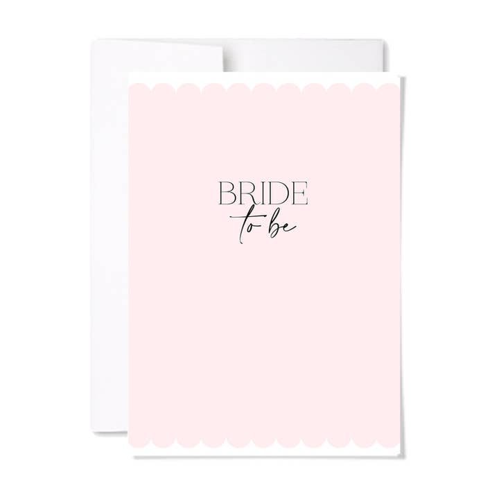 Bride to Be | Classic Minimalist Wedding Card for wholesale by paperscript