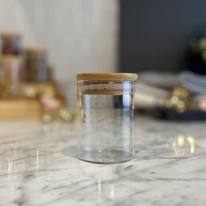 The Bottle Shoppe - Wholesale Jar - 2 oz. (60ml) Glass Spice Jar with Bamboo Lid
