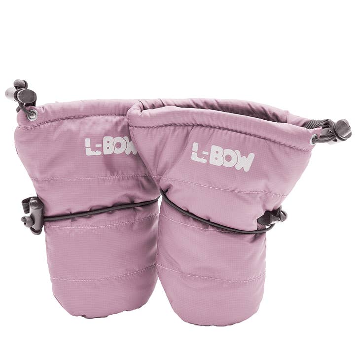 Guantes infantiles rosados para venta al por mayor de L-Bow Mittens