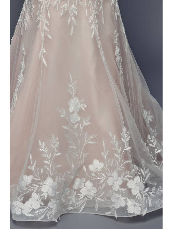 Babyfox Apparel - Wholesale Gown – Women's - Sleeveless Skinny Straps Trumpet Wedding Gown6