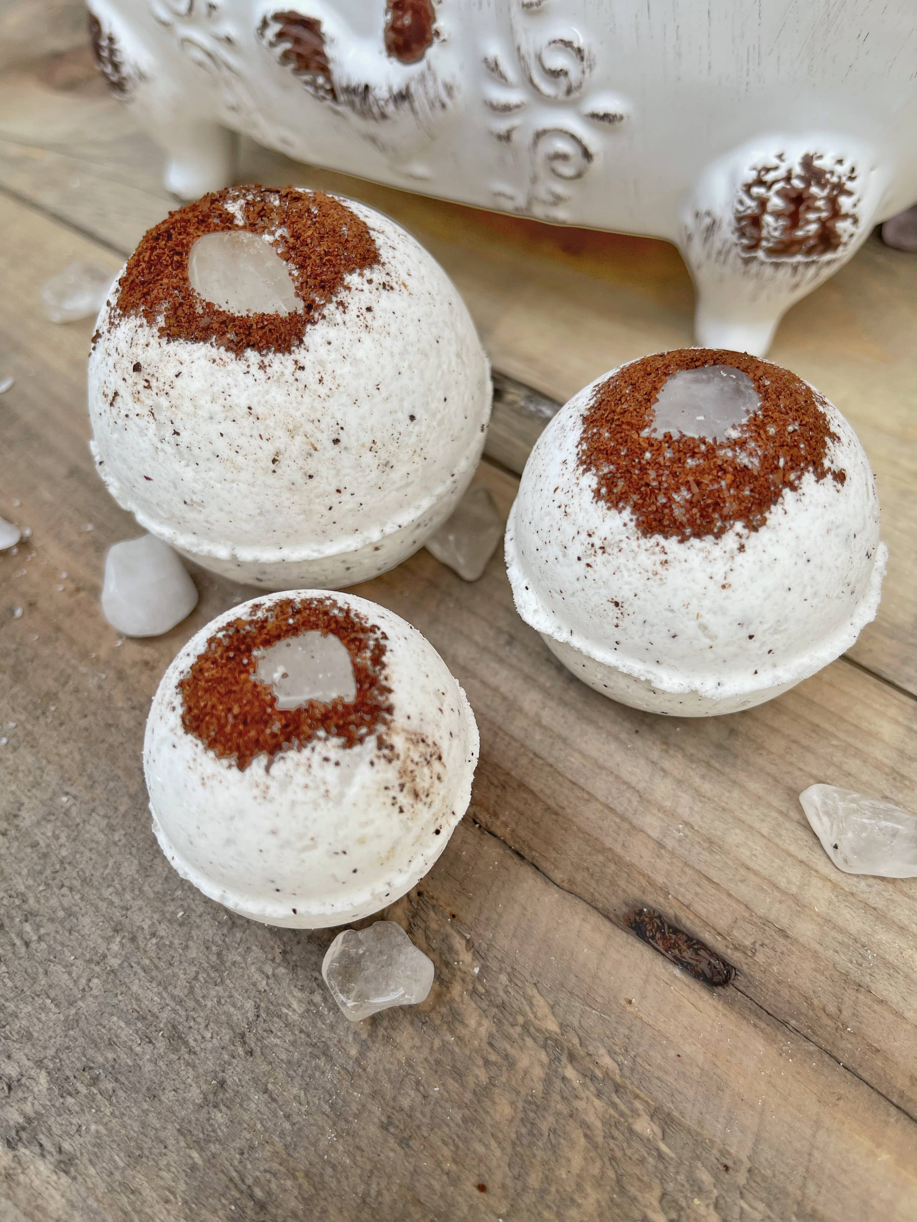 Rage Gems & Jewelry - Wholesale Bath Bomb/Fizz - Crystal Quartz & Coffee Bath Bombs6