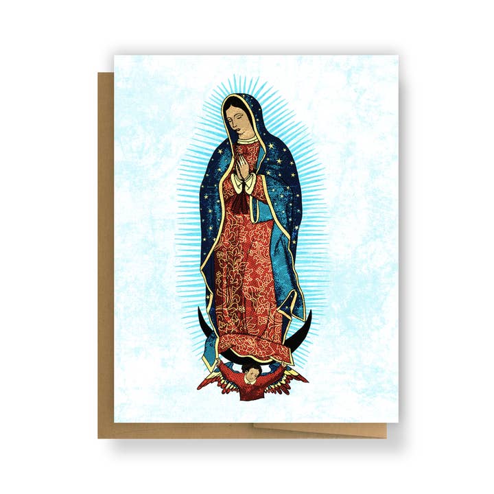 Virgen De Guadalupe Greeting Card for wholesale by Erica Alfaro Designs