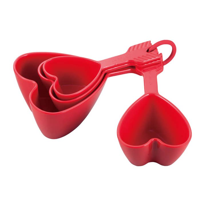 4-Piece Heart Melamine Measuring Cup for wholesale by Supreme Housewares