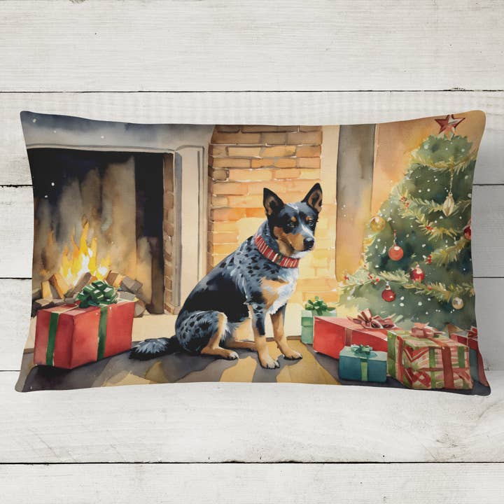 Australian Cattle Dog Cozy Christmas Pillow 12x16 DAC2598 for wholesale by Caroline's Treasures