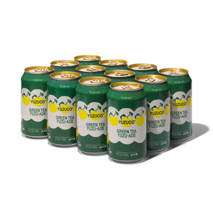 YUZUCO - Wholesale Iced Tea - Green Tea Yuzu-Ade (12oz, 12pk)