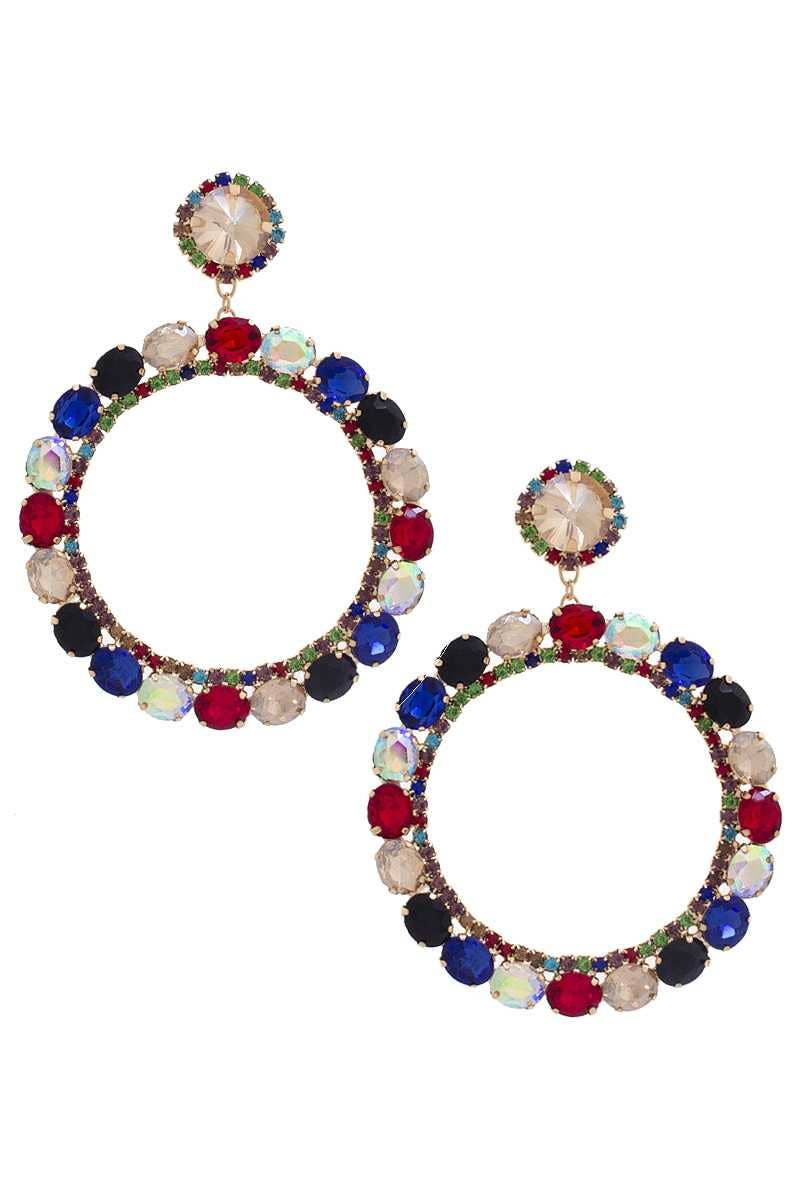 CC Wholesale Clothing - Vendita all'ingrosso Orecchini pendenti - Orecchini pendenti con strass.3