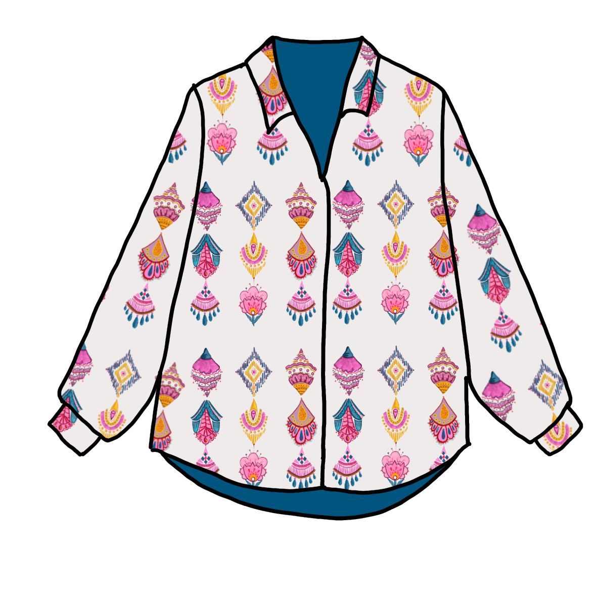 LeJu – wholesale Buttoned-down shirt – Women's – Chandelier Shirt2